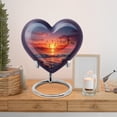 thumbnail image 6 of MUKTIVE Music Keepsake Cremation Urns for Ashes Adult Male, Heart Urn for Ashes for Woman Funeral, Sunset Burial Urns, Beautiful Handmade Ocean Blue Urn for Female (1 Large & 4 Keepsake), 6 of 7