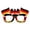 A004- Color D, variant on Spain Flag Fan Glasses - Soccer Game Cheering Prop with Country Symbol Design, Party Decoration Eyewear - Football Match Supporters, Sports Event Celebrators, Festival Party Goers
