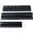 Black + Plastic, variant on 3 Piece Metric Magnetic Socket Organizer for Toolboxes - Black Plastic Socket Holder for Garage Storage, 75 Slots 1/4, 3/8, 1/2 Inch