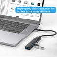 thumbnail image 4 of 5-Port USB 3.0 Hub, Ultra-Slim USB Hub with USB-A Powered Port, Data USB Splitter Charging Supported Compatible with MacBook, Laptop, Surface Pro, PS4, PC, Flash Drive, Mobile HDD, 4 of 5