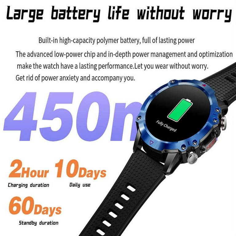 EIGIIS Smart Watch for Men with Bluetooth Call (Answer/Make Call) 1.91