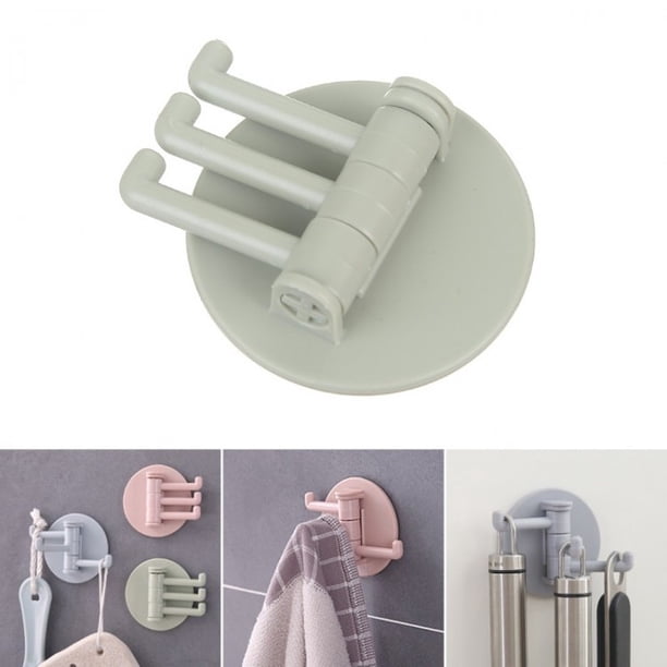 Yhmxh Organizadores y almacenamiento Gancho adhesivo de 2 kg, giratorio, resistente, para baño, para colgar en la pared Almacenamiento de ducha almacenamiento de cocina Almacenamiento de juguetes
