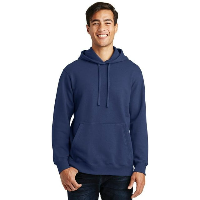 Port 1154621 Fan Favorite Fleece Pullover Hooded Sweatshirt, Team Navy - Extra Small