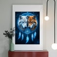 thumbnail image 2 of Diamond Art Kit for Adults, Wolf Dreamcatcher Blue Feathers Diamond Painting for Adults Beginners, 5D DIY Diamond Art Painting Kits, Colorful Diamond Painting Craft for Home Decor 12x16, 2 of 7