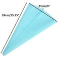 thumbnail image 5 of Large Blue Silicone Reusable Cupcake Cake Icing Piping Bag - Pastry Cream Decorating Bags Kitchen Tool, 5 of 7