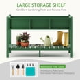 thumbnail image 3 of Carolayne Vertical Planter Stand with Shelf, Outdoor Raised Garden Bed for Garden, Green, 3 of 8