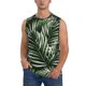 thumbnail image 1 of Fotbe Tropical Palm Leaves1 Men's Camiseta sin Mangas Estampada para Hombres, Playera Casual para Gimnasio, Entrenamiento, Playa-Large, 1 of 7