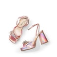 thumbnail image 4 of DREAM PAIRS Women’s Platform Chunky Heels – Double Bowknots Rhinestone Square Toe Dress Sandals for Weddings, Bridal, and Parties, 4 of 4