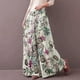 thumbnail image 3 of WILLBEST Pantalones Casuales elegantes para Mujer, con Estampado Floral, Cintura Elástica, Pierna Ancha, Diseño de Bolsillo, Pantalones Largos para Uso Diario Extra Grande, 3 of 7