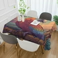 thumbnail image 3 of DEIARA Pirate Parrot Square Tablecloth 54×54in Polyester Fabric Tablecloth Washable Dust Resistant Wrinkle Resistant, 3 of 9