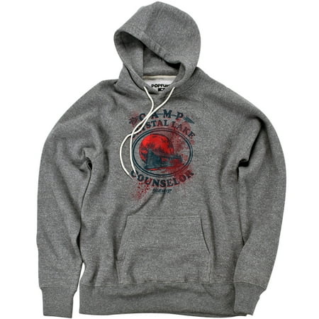 Friday The 13Th Camp Counselor Victim Unisex Adult Slim Fit Pull-Over Heather Hoodie, Athletic Heather, Small