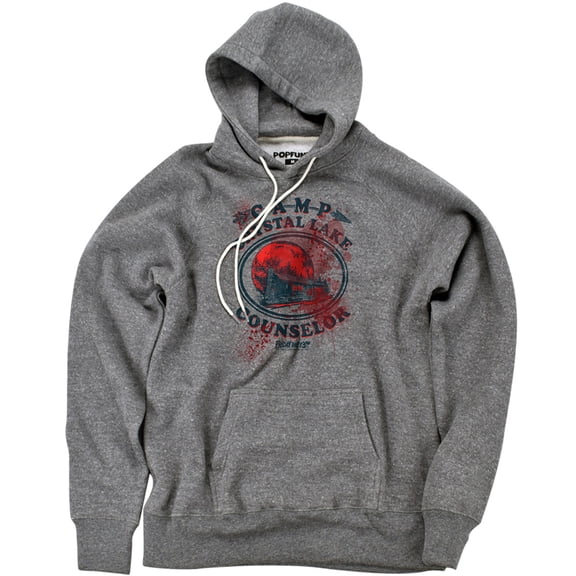Friday The 13Th Camp Counselor Victim Unisex Adult Slim Fit Pull-Over Heather Hoodie, Athletic Heather, Small