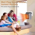 thumbnail image 4 of Portable Heater, 800W Ceramic Plug in Heater, Space Electric Fan Heater with Remote Control, 12H Timer, LED Display, 2 H Walkbee 7827 B, 4 of 5