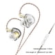 thumbnail image 4 of Auriculares Cable desmontable Auriculares con cancelación de ruido con micrófono HiFi Bolsillo Manos libres Música Auriculares Computadoras Transparente con micrófono con cable de 3,5 mm Kearding EL022595-04B, 4 of 6