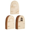 thumbnail image 3 of MLINS Wooden Hut Shaped Cutouts for DIY Ornaments and Decorations 30 Pieces Beige Composite Material, 3 of 8