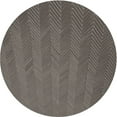 thumbnail image 1 of Ahgly Company Machine Washable Indoor Round Transitional Mocha Brown Area Rugs, 3' Round, 1 of 7