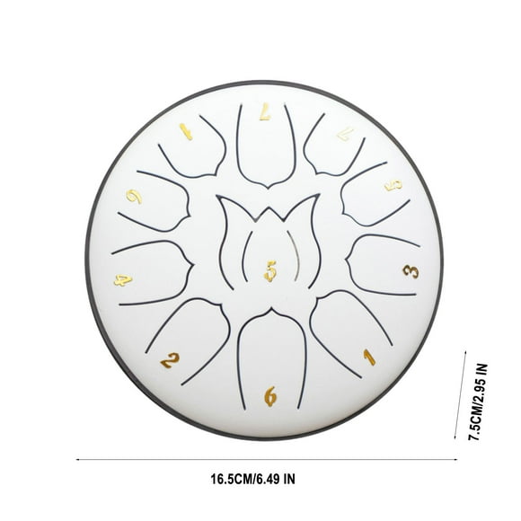 yelldesk Deals 6-inch 11 Tone Children's Hand Drum Forget Worry Drum Adult Hand Disc Drum