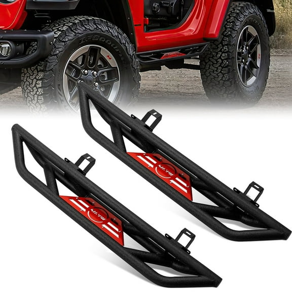 Sunpie 2018  Jeep Wrangler JL 2 Door Black Stainless Steel Side Step Bars