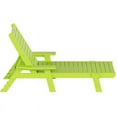 thumbnail image 3 of Bayport Ensemble de 3 Pcs de Chaises Longues/table Inclinables en Plastique HDPE pour Extérieur Lime, 3 of 6
