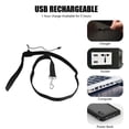 thumbnail image 3 of Luxtrada LED Dog Leash Light Up Dog Leash Micro USB Rechargeable Waterproof Nylon Webbing Glow Safety Standard Dog Leash for Dogs (Black), 3 of 6