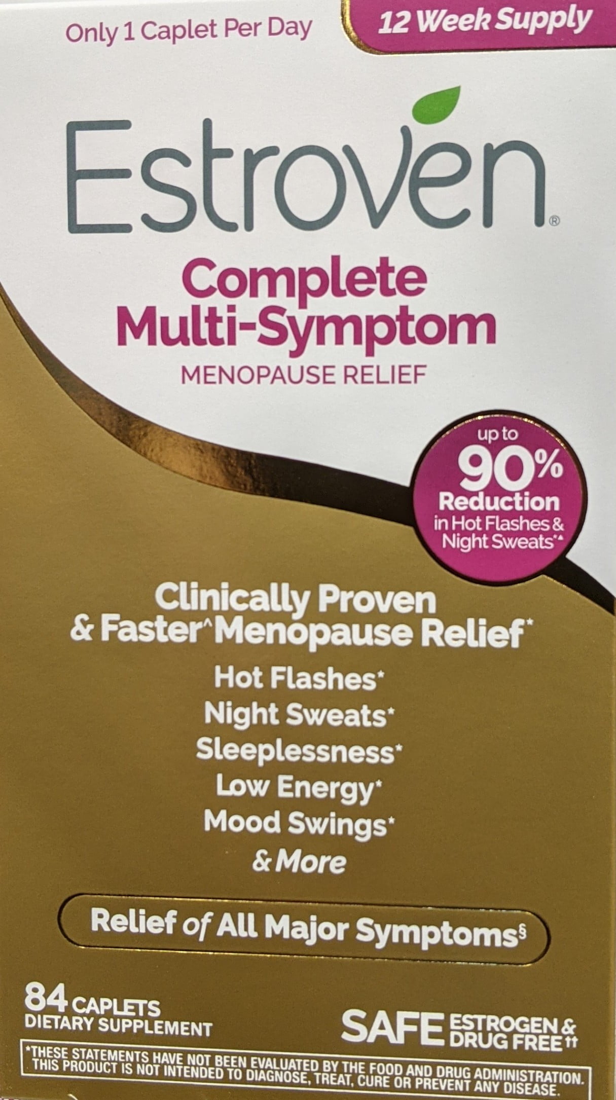 Estroven Complete Multi-Symptom Menopause Relief 84 Caplets 