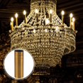thumbnail image 4 of 6pcs Chandelier Lamp Base Sleeves Metal Candle Light Socket Covers Iron Candelabra Base Lighting Fixture Accessories, 4 of 4