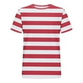 thumbnail image 4 of WAENQINLA Big and Tall Striped Shirt for Men Casual Crewneck Summer T-Shirt Color Block Short Sleeve Stripes T Shirt Basic Tees, 4 of 4