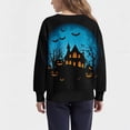 thumbnail image 4 of ersvoioy Kids Halloween Sweatshirt Long Sleeve Crewneck Girls Print Pullover Cute Top Holiday Size 1-13 Years, 4 of 4
