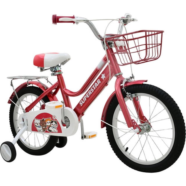 Bicicleta Infantil Little monkey Roja Rodada 16 Con Canasta