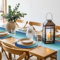 thumbnail image 6 of Teal Blue Ombre Round 13 Inch Placemats Set of 2, Modern Abstract Art Gradient Aesthetics HeatResistant Non Slip Place Mats for Dining Table, Wipeable Braided Kitchen Table Mats for Housewarming, 6 of 9