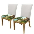 thumbnail image 2 of Salouo Cartoon Mushroom House for Chair Covers,Washable Seat Covers for Dining Room Chairs Seat Protector for Home, Hotel, Banquet-Two Pieces, 2 of 7