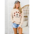 thumbnail image 4 of Women Halloween Meditating Skeleton Jack o Lantern Graphic Long Sleeve Pullover for Halloween Party, 4 of 7