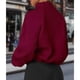 thumbnail image 4 of Chaquetas de Invierno para Mujer, de Forro , Larga, con Cremallera, , Cálidas, Estilo Otoño, para Hacer Ejercicio Rojo Vino M, 4 of 8