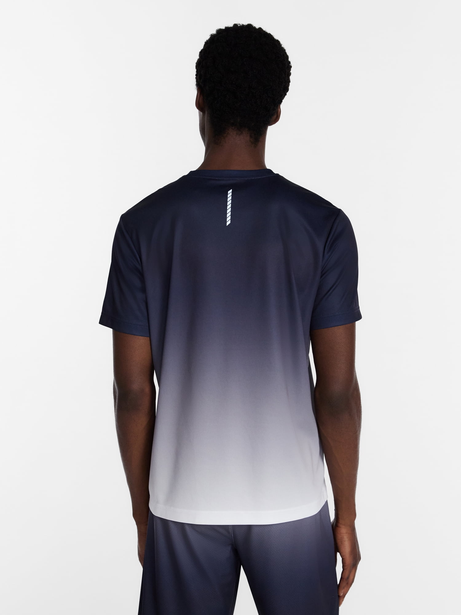 Athletic Works Men's and Big Men's Ombre Mesh Tee, Sizes XS-4XLT