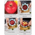 thumbnail image 2 of xinxixnxx Manual Corers with 8 Slices Plastic Frame Fruit Slicer Vegetable Chopper Tools Slice Shape Chip Non-sliding Reusable Tool Blue, 2 of 6