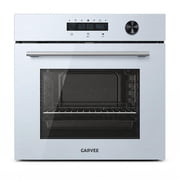 Gustowave 24‑Inch Built‑In Electric Wall Oven, 2.5 Cu.ft Capacity 5‑Rack Positions Touch & Knob Controls for Modern Kitchen Apartment Home Cooking, White