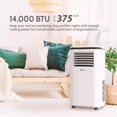 RolliCool 14,000 BTU Portable Air Conditioner App & Voice Control WiFi