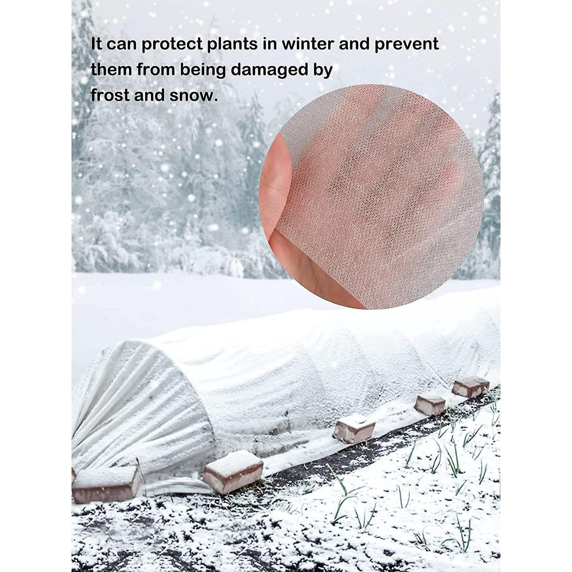 EUIEUT 2 PCS Housse Hivernage Plante Zippé Réglable, Voile D Hivernage Plantes Exterieur, Housses Protection Arbre, Voile Hivernage Palmier Réutilisable Pour Arbre, Plante En Pot, Plante (120*180cm