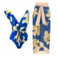 thumbnail image 2 of Traje de baño para mujer Traje de baño de una pieza Bikini con cordones Traje de baño Falda larga Conjunto de dos piezas de gasa OAVQHLG3B Store  lin121212, 2 of 4