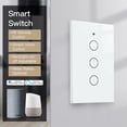 thumbnail image 3 of Apagador Inteligente Wifi Touch 3 Botones MOES Compatible con Alexa y Google Home MOES Apagador Wifi Touch 3 Vías, 3 of 4