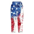 thumbnail image 4 of Roncen Women's Independence Day Printed Capri Pants - Comfortable Loose Wide-Leg Fit with Summer Casual Style & Breathable Fabric for Easy Movement, 4 of 5