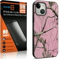 thumbnail image 1 of CoverON Design For Apple iPhone 13 Phone Case and Screen Protector Tempered Glass, Slim TPU Cover, Pink Camo, 1 of 9