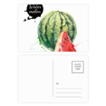 thumbnail image 1 of Watermelon Fruit Tasty Healthy Watercolor Postcard Set Birthday Mailing Thanks Greeting Card, 1 of 3