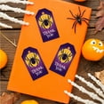 thumbnail image 3 of Koyal Wholesale 100-Pk Tarantula Halloween Gift Tags With String, Favor Bag Tags Halloween Decorations 2 x 3.75 inch, 3 of 5