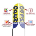 thumbnail image 2 of Open House 1 Sign feather flag for Outdoor by Mavis Printing | 11.5 FEET Long Polyester Outdoor Banner Flag for Easy Hang | HD Print Swooper I Flag Only to Advertise Real Estate Business I Flag Only, 2 of 5