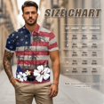 thumbnail image 6 of Aplkyhs Matching Couple Tennis Shirts American Flag Flower Couple Golf Matching Outfits 4-Way Stretch Golf Shirts for Men Quarter Zip Golf Accessories for Men for Outdoor Sports, 6 of 6
