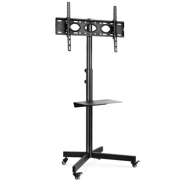 Mobile Adjustable Floor TV Stand Cart for TVs up to 60" Rolling
