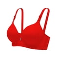 thumbnail image 2 of Push up Bra for Women Lace Print Bras No Underwire Brassiere Full Cup Breathable Support Bra, 2 of 8