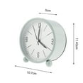 thumbnail image 3 of FNNMNNR Analog Alarm Clock 4.5 inch Super Silent Non Ticking Small Clock with Night Light  Battery Operated Simply Designfor Bedroon Bedside Desk, 3 of 8