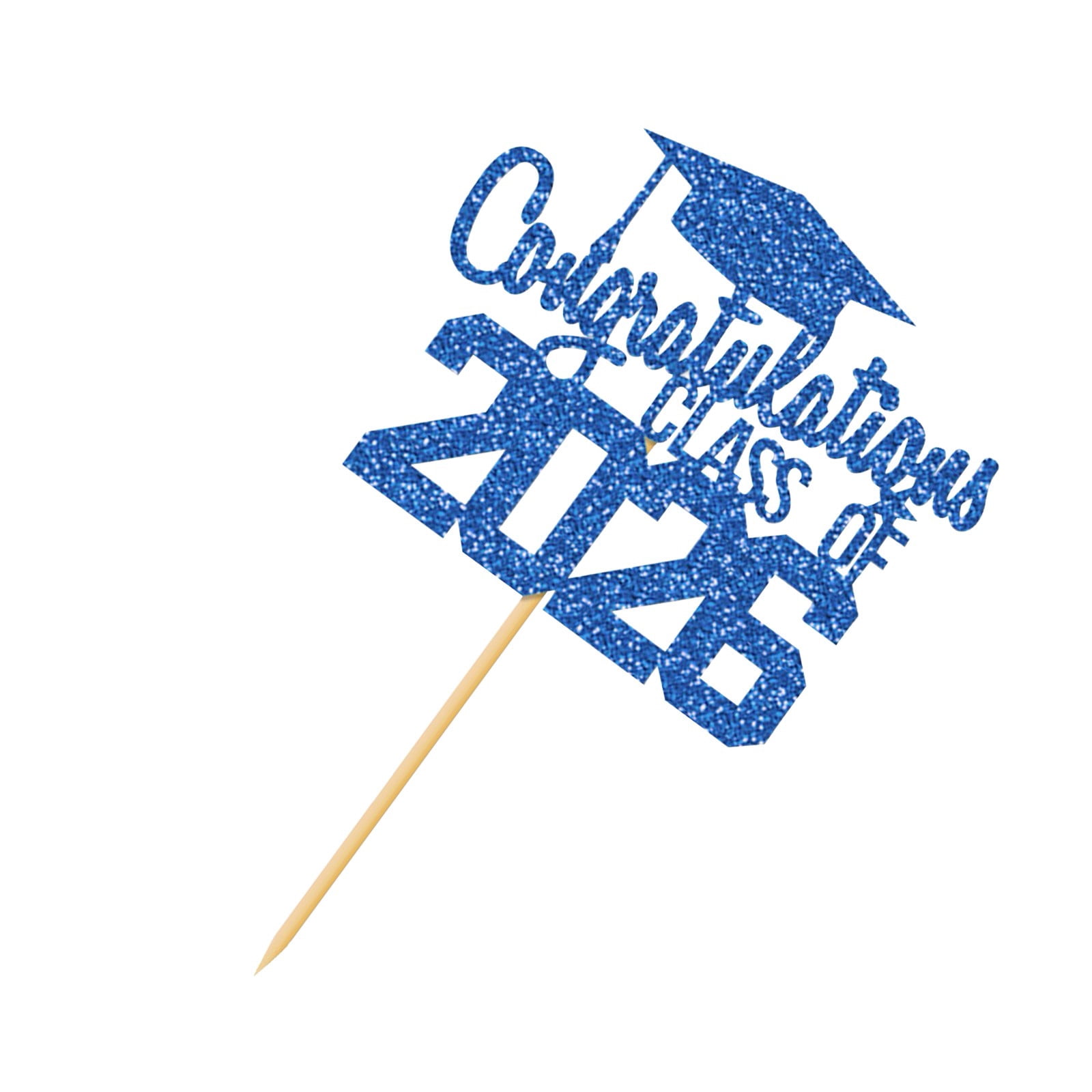 Class Of 2026 Glitter Graduation Cake Topper Congrats Grad Cake Decor 2026 Graduation Party Cake Pick For High School College Senior Graduation Celebration Cake Decoration